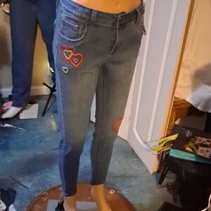 Cat & Jack Skinny Jeans Blue and Red